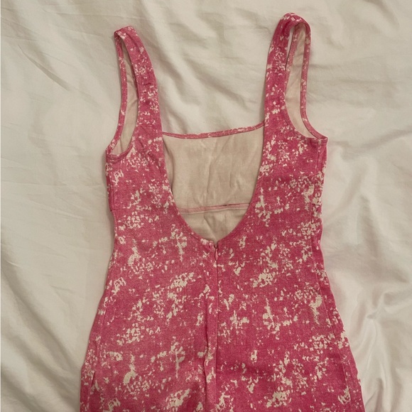 Low Back Pink Mini Dress - Picture 7 of 8